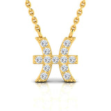 1/8 ctw Dainty Pisces Horoscope Pendant
