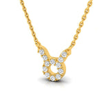1/8 ctw Dainty Taurus Horoscope Pendant