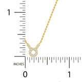 1/8 ctw Dainty Taurus Horoscope Pendant