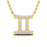 1/8 ctw Dainty Gemini Horoscope Pendant