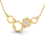 1/3 ctw Honeycomb Pendant