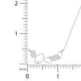 1/3 ctw Geometric Oval Design Pendant