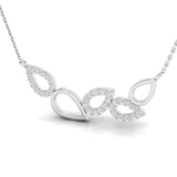 1/3 ctw Geometric Pear Design Pendant