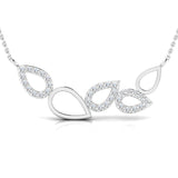 1/3 ctw Geometric Pear Design Pendant