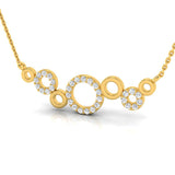 1/3 ctw Geometric Circle Design Pendant