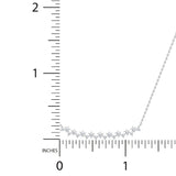 1/3 ctw Horizontal Cluster Pendant