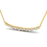 3/8 ctw Horizontal Cluster Pendant