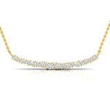 3/8 ctw Horizontal Cluster Pendant