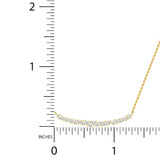 3/8 ctw Horizontal Cluster Pendant