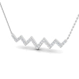 1/3 ctw Zig zag Pendant
