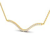 1/4 ctw Horizontal Wave Pendant