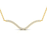 1/4 ctw Horizontal Wave Pendant