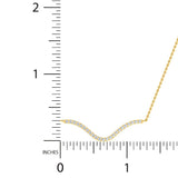 1/4 ctw Horizontal Wave Pendant