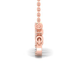 1/5 ctw Boho Curve & Tassel Pendant