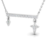 1/8 ctw Boho Horizontal Bar & Star Pendant