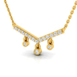 1/6 ctw Boho Chevron Pendant