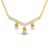 1/6 ctw Boho Chevron Pendant