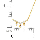 1/6 ctw Boho Chevron Pendant