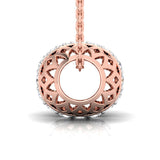 1/3 ctw Hollow Bead Design Pendant