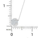 1 1/4 ctw Pave Hollow Bead Pendant
