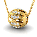 3/8 ctw Hollow Bead Design Pendant