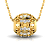 3/8 ctw Hollow Bead Design Pendant
