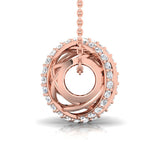 1/2 ctw Abstract Hollow Bead Pendant