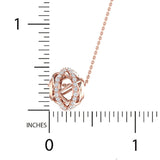 1/2 ctw Abstract Hollow Bead Pendant