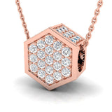 1 1/4 ctw Geometric Hexagon Pendant