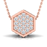 1 1/4 ctw Geometric Hexagon Pendant