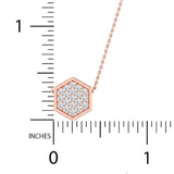 1 1/4 ctw Geometric Hexagon Pendant