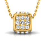 5/8 ctw Cube Hollow Bead Pendant