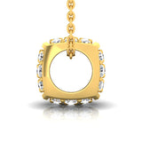 5/8 ctw Cube Hollow Bead Pendant