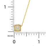 5/8 ctw Cube Hollow Bead Pendant