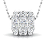 2 ctw Pave Hollow Bead Pendant