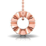 5/8 ctw Floral Design Bead Pendant