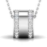 3/8 ctw Simple Cylindrical Bead Pendant