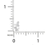 1/20 Ctw Butterfly Stud Earrings