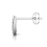 1/6 Ctw Interlinked Heart Stud Earrings