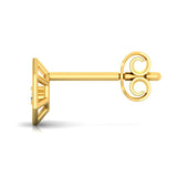 1/20 ctw Hexagon Shaped Stud Earrings