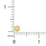 1/20 ctw Hexagon Shaped Stud Earrings