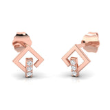 1/20 ctw Square Shaped Stud Earrings
