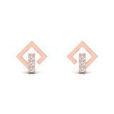 1/20 ctw Square Shaped Stud Earrings