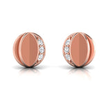 1/20 ctw Circle Shaped Stud Earrings