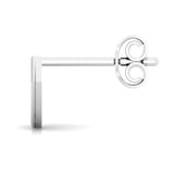 1/8 ctw Diamond Shaped Stud Earrings