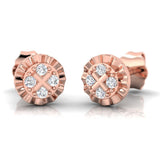 1/10 ctw Button Stud Earrings