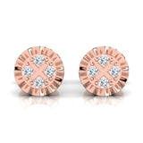 1/10 ctw Button Stud Earrings