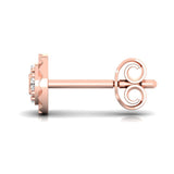 1/10 ctw Button Stud Earrings