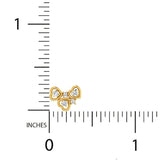 1/5 ctw Heart Cluster Stud Earrings