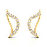 1/5 ctw Wavy Stud Earrings